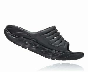 Hoka One One Men's ORA Recovery Flip Sandals Black Sale Online [WTCDZ-4053]